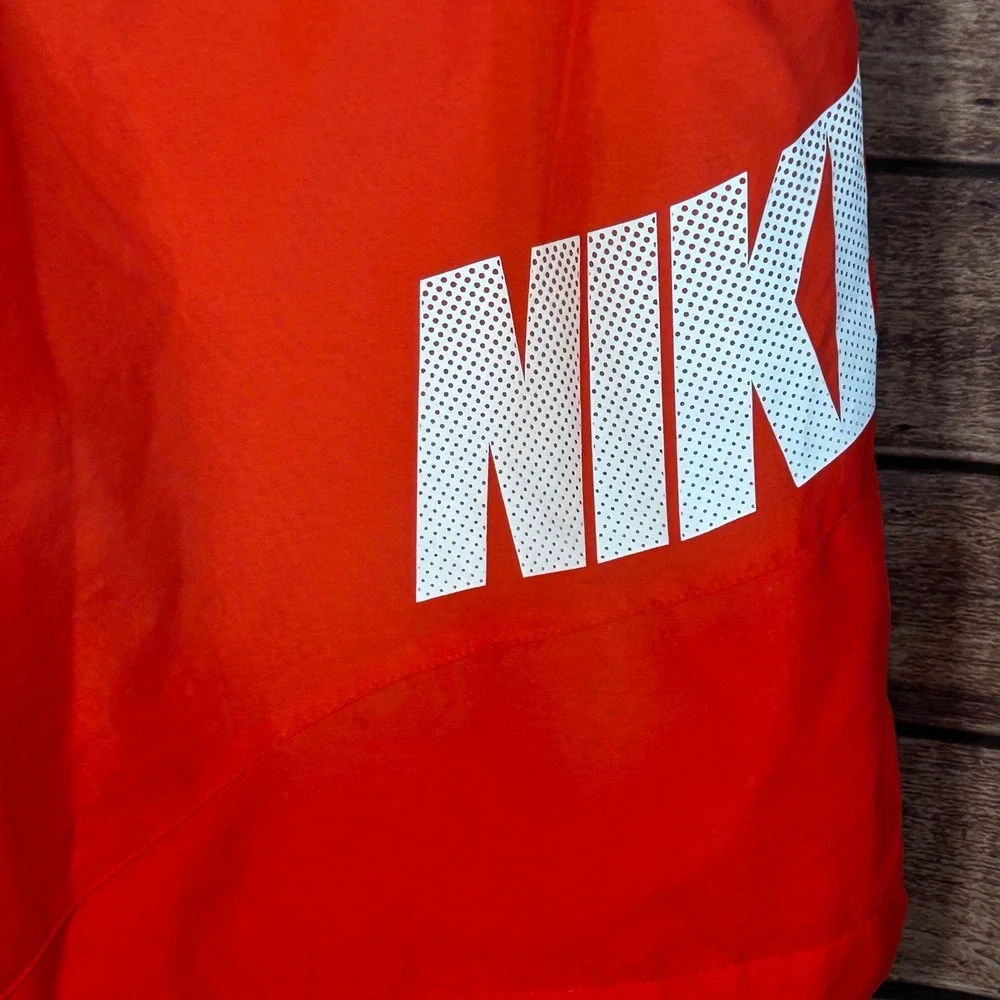 Nike Mens Red Mesh Lined Athletic Shorts Zipper Pockets XL 545426-640